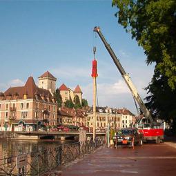 Battage pieux Groupe BRESSE Philippe